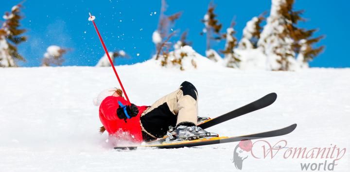 Der gerissenen Meniskus, am häufigsten bei Skifahren Verletzung.