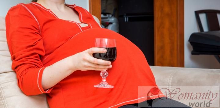 Schwangere trinken Alkohol wirkt sich auf die Entwicklung von Babys craniofacial
