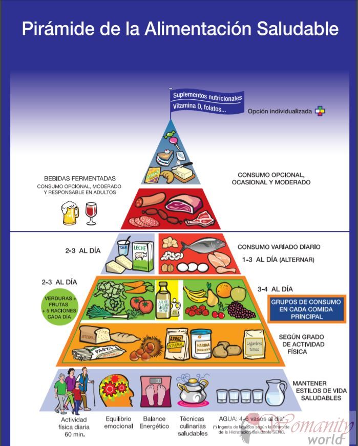 SENC neue Lebensmittelpyramide: Gesunder Lebensstil Leben.