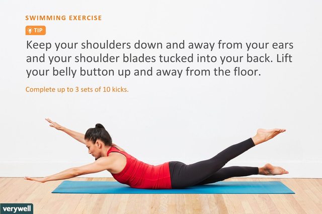 Swimming Pilates Mat Exercise