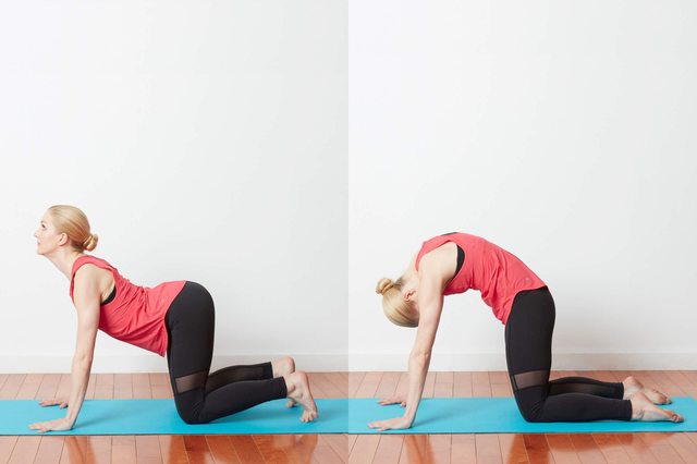 Yoga poserar för bättre hållning