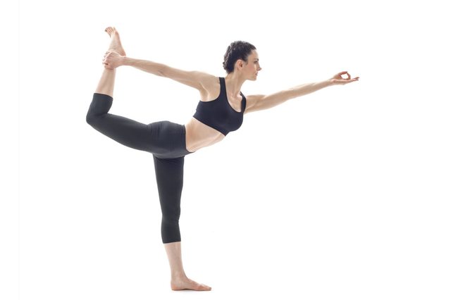 Yoga poserar för att sträcka och stärka Psoas
